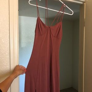 Mauve maxi dress